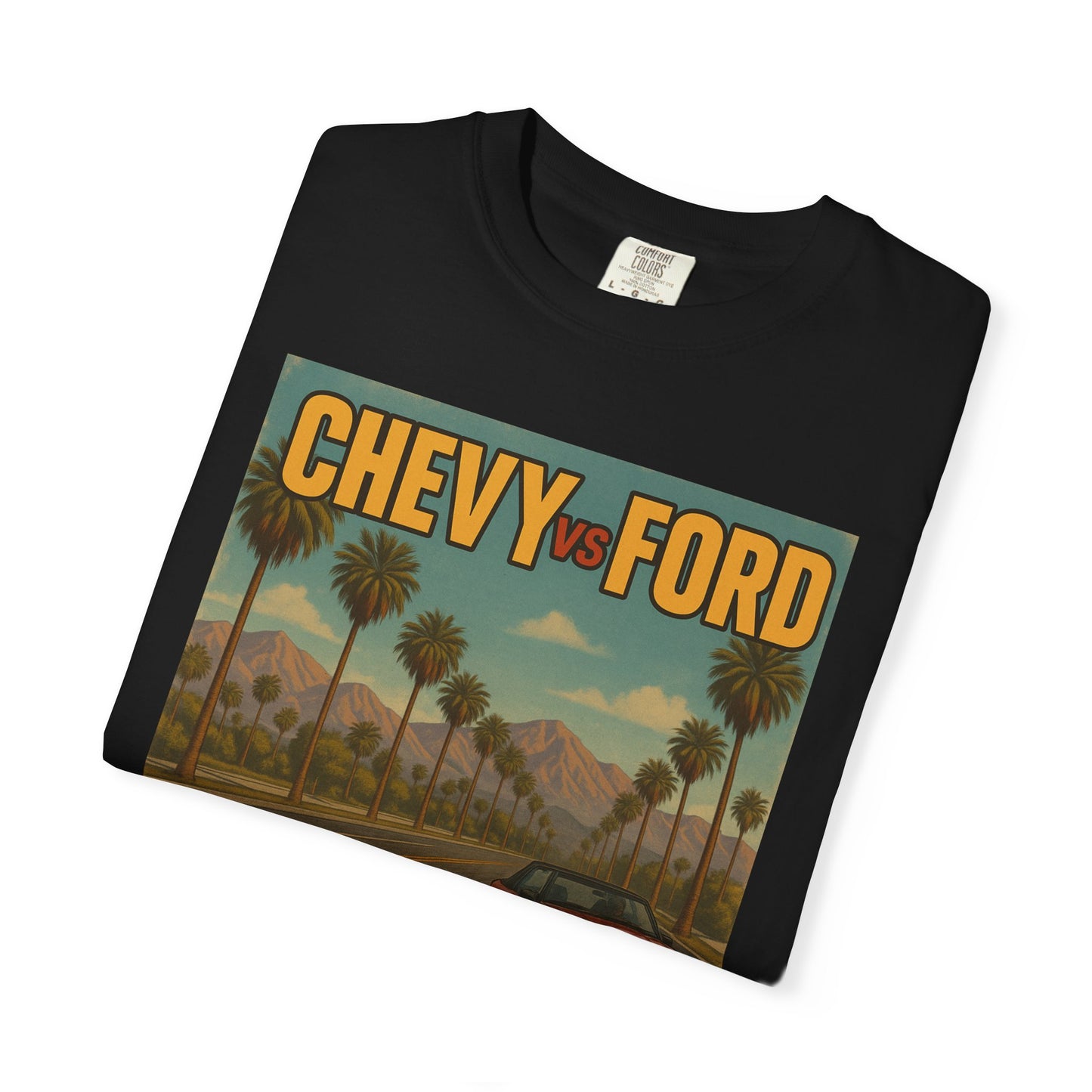 Cool Vintage Car T-Shirt, Chevy vs Ford Tee, Automotive Gift, Unisex Graphic Tee, Car Lovers Apparel, Retro Shirt, Local Outlawz