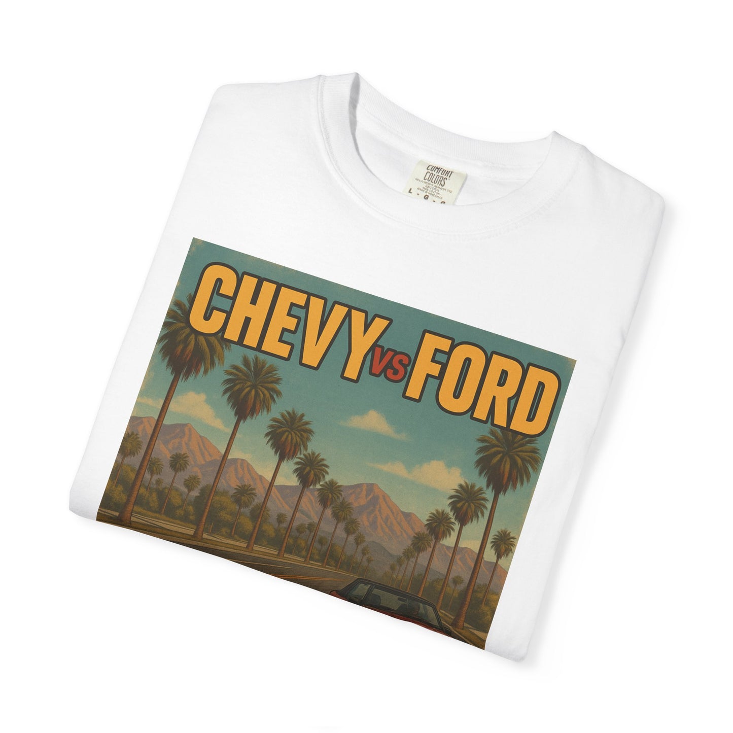 Cool Vintage Car T-Shirt, Chevy vs Ford Tee, Automotive Gift, Unisex Graphic Tee, Car Lovers Apparel, Retro Shirt, Local Outlawz